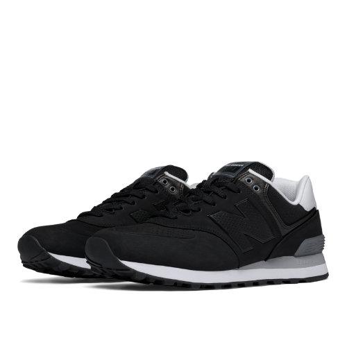 New Balance 574 Paint Chip Men's 574 Shoes - Black/grey/white (ml574acb)