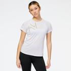 New Balance Women's Rbc Brooklyn Half Impact Run Graphic Short Sleeve