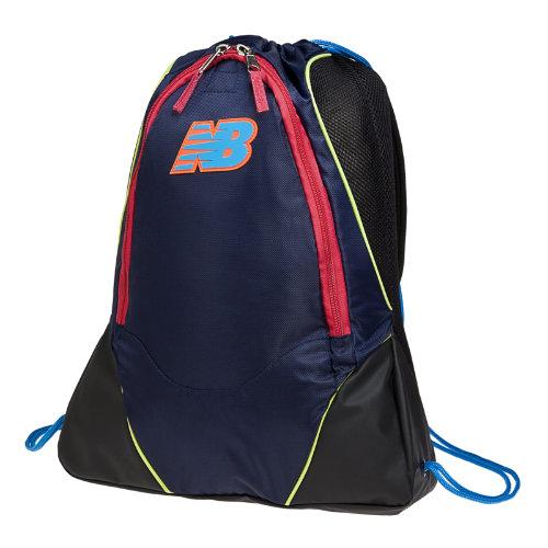 New Balance Men's & Women's Media Sackpacks - Black, Navy (nb-1229nv)