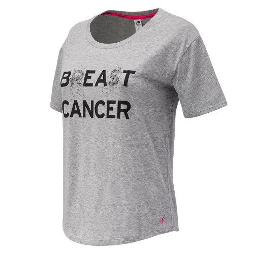 New Balance 73124 Women's Pink Ribbon Heather Tech Graphic Tee - (rwt73124)