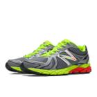 New Balance 870v3 Men's Running Shoes - Grey, Lime Green, Red (m870gg3)