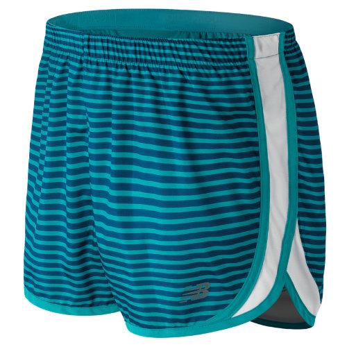 New Balance 53163 Women's Accelerate 2.5 Inch Printed Short - Sea Glass, Deep Water (ws53163sdw)