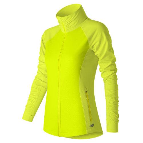 New Balance 63104 Women's Mixed Media En Route Jacket - Yellow (wj63104ffh)