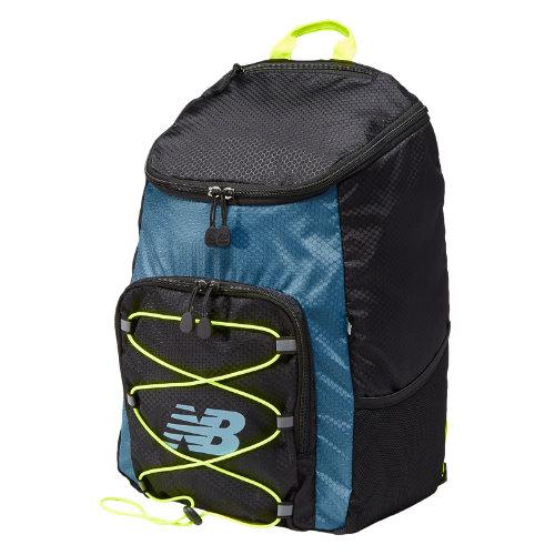New Balance Men's & Women's Podium Backpack - Black/blue/yellow (500040014)