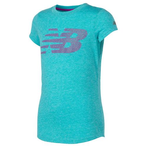 New Balance 14499 Kids' Short Sleeve Graphic Tee - Green (gt14499pis)