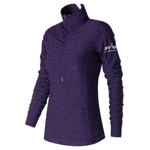 New Balance 71102 Women's Run For Life In Transit Half Zip - Purple (wt71102vbpm)