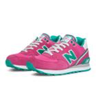 New Balance Stadium Jacket 574 Women's 574 Shoes - Pink Glo, Green (wl574sjr)
