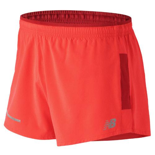 New Balance 61231 Men's Impact 3 Inch Split Short - Red (ms61231enr)