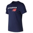 New Balance 73581 Men's Nb Athletics Main Logo Tee - Navy (mt73581pgm)