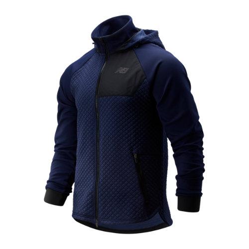 New Balance 93001 Men's Nb Heat Loft Full Zip Hooded Jacket - Navy (mj93001pgm)