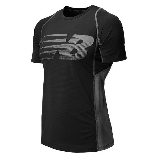 New Balance 5130 Men's Accelerate Short Sleeve Print - Black, Steel (mrt5130bk)