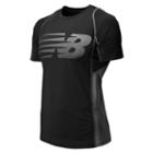 New Balance 5130 Men's Accelerate Short Sleeve Print - Black, Steel (mrt5130bk)