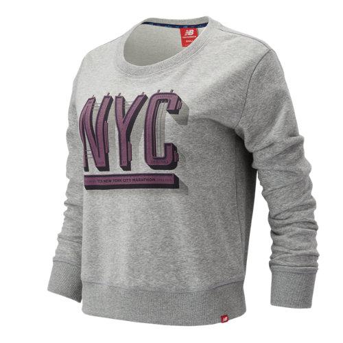 New Balance 91585 Women's Nyc Marathon Essentials Crew - Grey (wt91585mag)