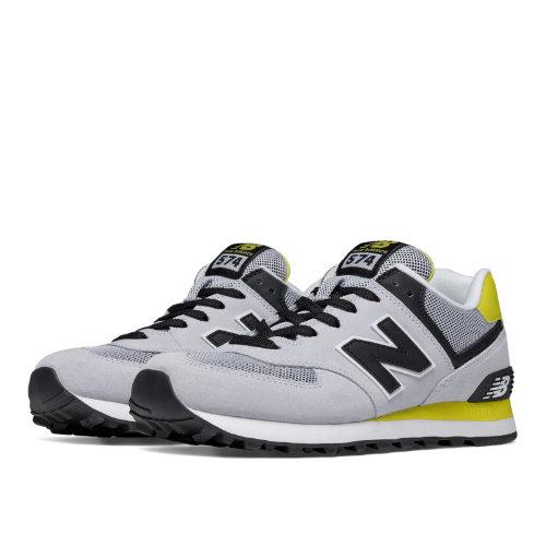 New Balance 574 Core Plus Women's 574 Shoes - Grey/green/black (wl574cpj)