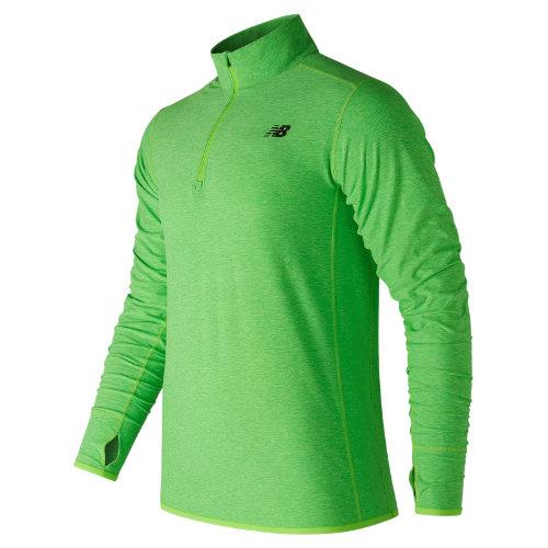 New Balance 53030 Men's N Transit Quarter Zip - Green (mt53030egl)