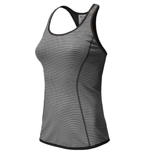 New Balance 5188 Women's Achieve Reversible Tank - Silver Mink, Black (wft5188svm)