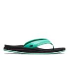 New Balance Renew Thong Women's Flip Flops Shoes - Black/green (w6086bkg)