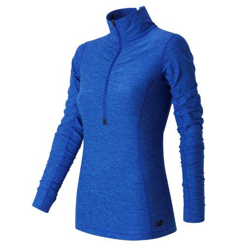 New Balance 53110 Women's In Transit Half Zip - Blue (wt53110bfh)
