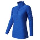 New Balance 53110 Women's In Transit Half Zip - Blue (wt53110bfh)