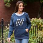 New Balance 3191 Women's 990 French Terry Pullover - Navy (wet3191nv)