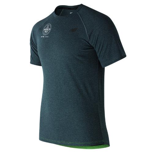 New Balance 71030 Men's Brooklyn Half Pindot Ss Tee - Green (mt71030vscr)