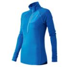 New Balance 53209 Women's Performance Merino Half Zip - Sonar (wt53209son)