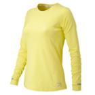 New Balance 71243 Women's J.crew In Transit Long Sleeve - Yellow (wt71243vvy)