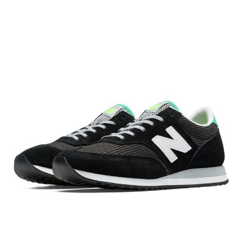 620 New Balance Women's Running Classics Shoes - Black, White, Pistachio (cw620ckm)