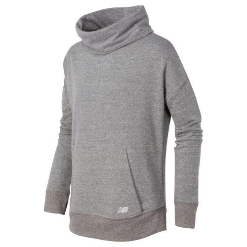 New Balance 14504 Kids' Funnel Neck Pullover - Grey (gt14504bwt)