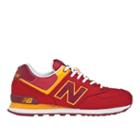 New Balance Passport 574 Men's 574 Shoes - Red, Yellow (ml574ppr)