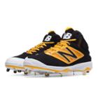 New Balance Mid-cut Metal 4040v3 Men's Recently Reduced Shoes - Black/yellow (m4040by3)