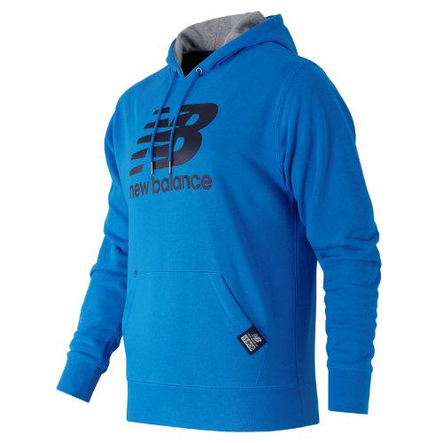 New Balance 53517 Men's Pullover Hoodie - Bolt, Navy (mt53517bnv)