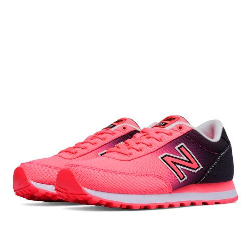 New Balance 501 Textile Women's Running Classics Shoes - Guava/black (wl501hxb)