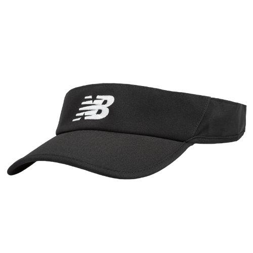 New Balance Men's & Women's Athletic Visor - Black, White (nb9073bk)