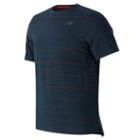 New Balance 63032 Men's Max Speed Short Sleeve Top - Navy (mt63032gxy)