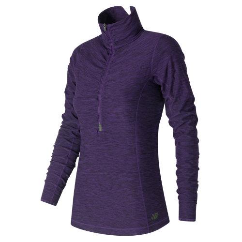 New Balance 71102 Women's In Transit Half Zip - Purple (wt71102bph)