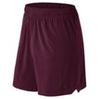 New Balance 53053 Men's 7 Inch Shift Short - Burgundy, Black (ms53053bub)