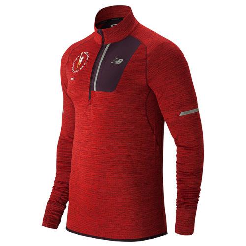 New Balance 73220 Men's Nyc Marathon Nb Heat Half Zip - Red (mt73220vtdh)