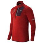 New Balance 73220 Men's Nyc Marathon Nb Heat Half Zip - Red (mt73220vtdh)