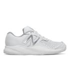 New Balance 696v3 Women's Tennis Shoes - White/silver (wc696wt3)