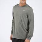 New Balance 3320 Men's Heathered Long Sleeve - Athletic Grey (mrt3320ag)