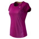 New Balance 4326 Women's Accelerate Short Sleeve Print - Poisonberry, Mulberry (wrt4326pbr)