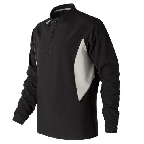 New Balance 413 Men's Long Sleeve Ace Baseball Jacket - Black (tmmj413tbk)