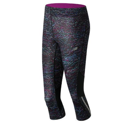New Balance 63229 Women's Printed Impact Capri - Blue/pink (wp63229mpt)