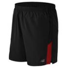 New Balance 53070 Men's Accelerate 7 Inch Short - Black/chrome Red (ms53070ced)