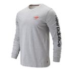 New Balance 93671 Men's Herschel Ls Graphic Tee - Grey/red/yellow (mt93671cmt)