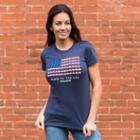 New Balance 3196 Women's 990 Flag Graphic Tee - Navy (wet3196nv)