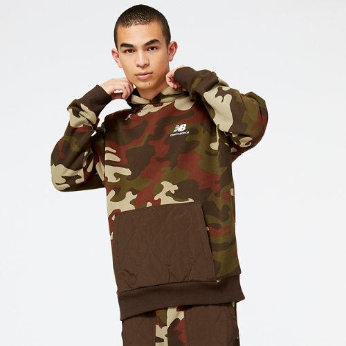New Balance Men's Nb Athletics Camo Fleece Hoodie