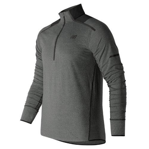 New Balance 71208 Men's Precision Run Half Zip - Grey (mt71208bkh)