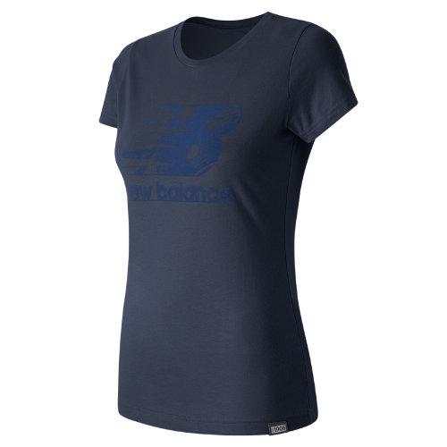 New Balance 63524 Women's Sketch Tee - Navy (wt63524nv)